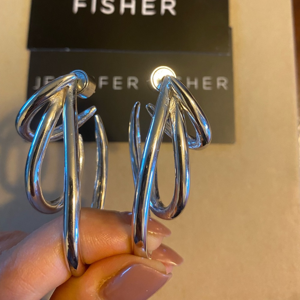 Jennifer Fisher Tri-Hoop Drop Earrings